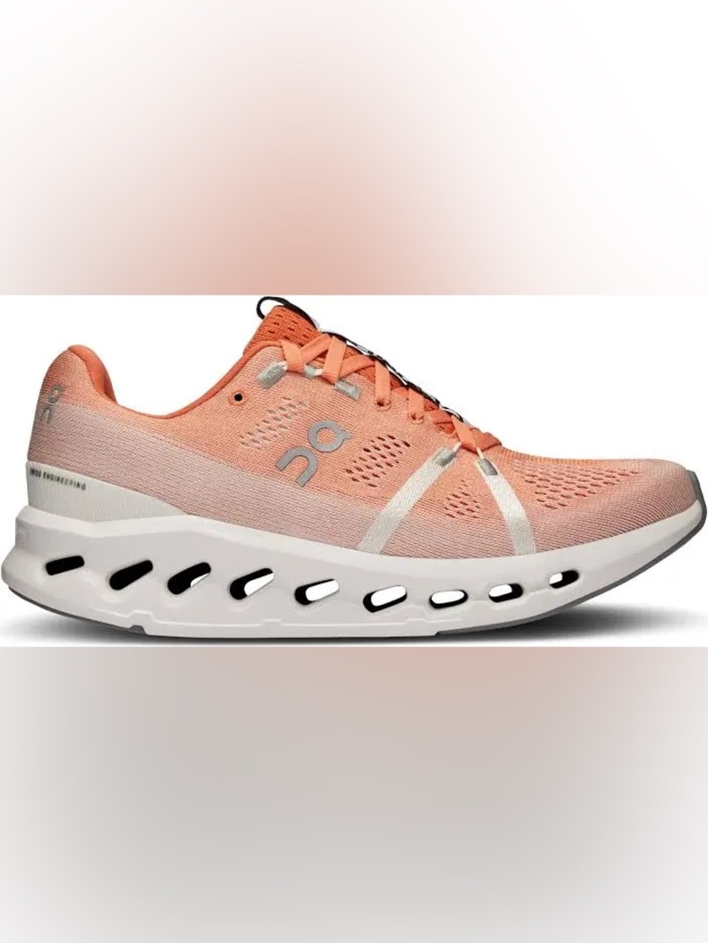 On Running Cloudsurfer Flame Orange White Women’s 8.5